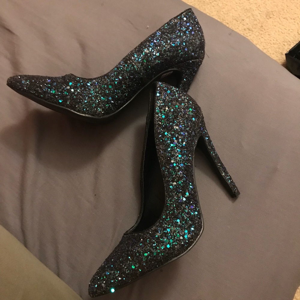 Mermaid glitter heels